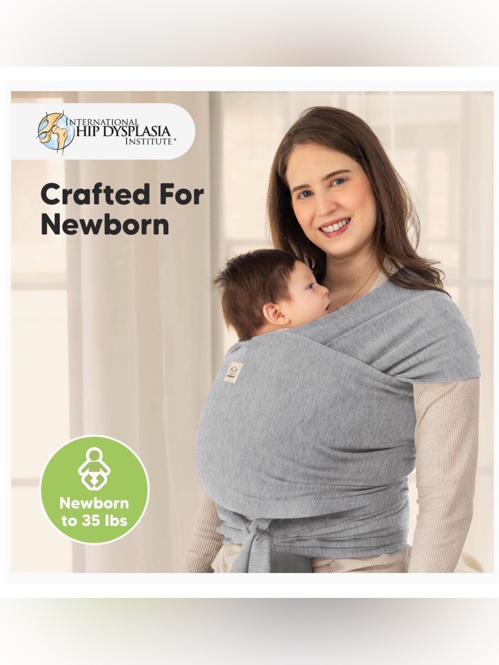 KeaBabies Baby Holder - Heather Gray